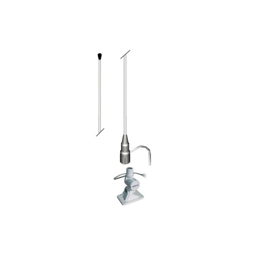 Antenne blanche VHF en fibre Banten vedette 150 cm avec rotule démontable | VHF & communication bateau