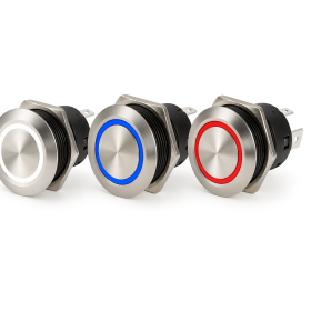 Interrupteur inox (ON momentané) - OFF LED Ip67 20A 12V OSCULATI Interrupteur FLAT inox ON momentané ‑ OFF 12 V LED OSCULATI | Gamme de couleurs