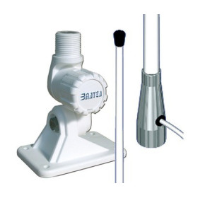 Zoom rotule inox antenne VHF en fibre Banten vedette 150 cm rotule démontable | VHF & communication bateau