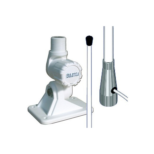 Zoom rotule plastique antenne VHF en fibre Banten vedette 150 cm rotule démontable | VHF & communication bateau