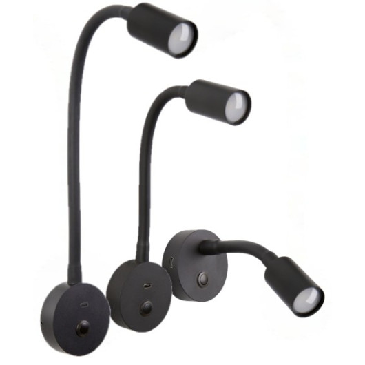 Spot liseuse colle de signe CARBEST vu gamme taille 100, 200 et 300 mm