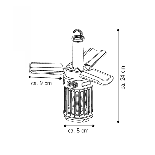 Lampe anti moustique et lampe d'ambiance Runa CARBEST