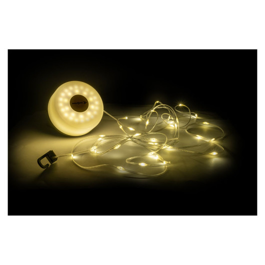 Lampe LED de camping STARWAY rechargeable avec guirlande 8 m | BRUNNER | idéale environnement outdoor | lumière chaude