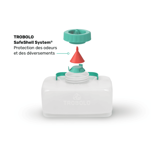 BilaBox Trobolo | Toilette sèche compacte à séparation pour van et camping-car | Bouchon