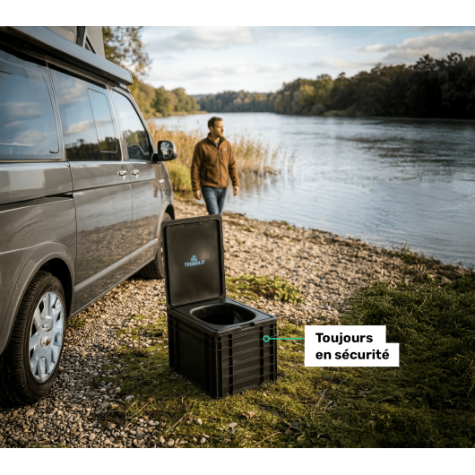 BilaBox Trobolo | Toilette sèche compacte à séparation pour van et camping-car | Nature