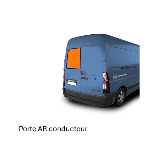 Fenêtre  Renault Master 3 (2010–2025) CARBEST | Baie fixe arrière| emplacement véhicule  sur carrosserie porte arrière gauche