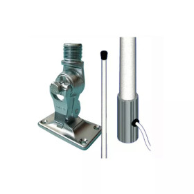 Antenne pour radio VHF marine de bateau | Voilier, vedette ou semi-rigide | H2R Equipements