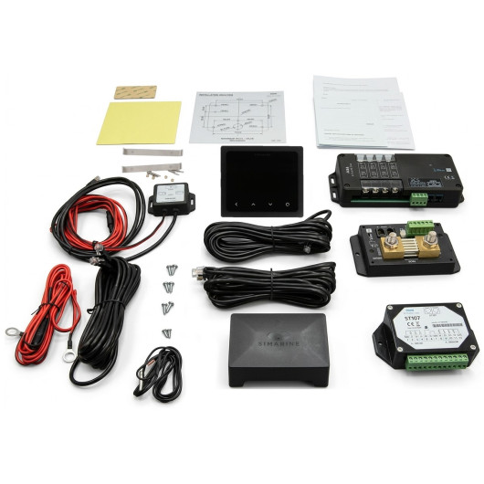 vu des composants contenus dans le pack complet Pico Blue Set - SIMARINE