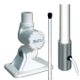 Antenne pro VHF fibre 240 cm Banten pour vedette avec rotule démontable plastique | Antenne VHF fixe