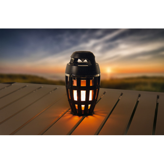 Lampe LED avec haut‑parleur Bluetooth Carbest | Camping‑car, van aménagé ou bateau de plaisance