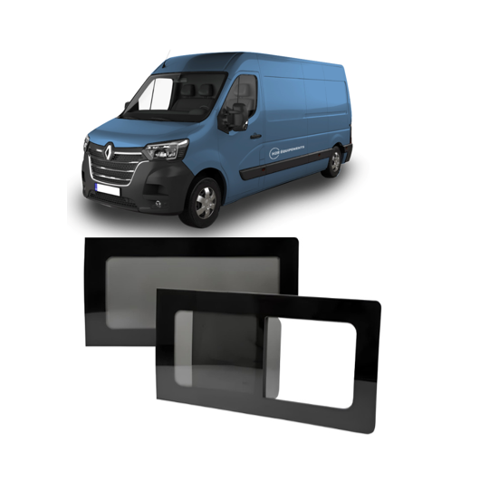 Fenêtre porte arrière gauche Master 3 Carbest | baie vitrée homologuée VASP | format fixe