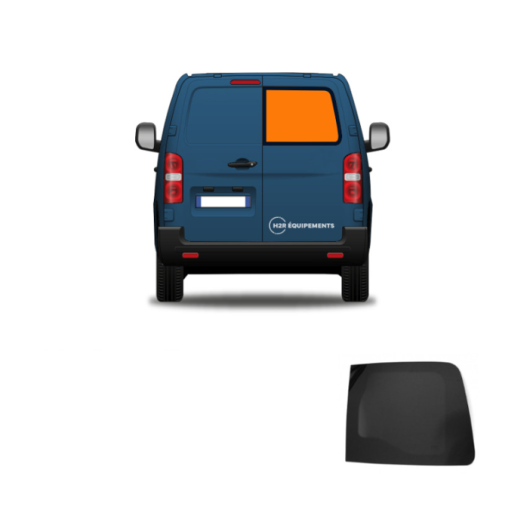 Fenêtre porte arrière passager Jumpy 3 et Expert 3 après 2016 côté droite Carbest | empacement fenêtre sur carrosserie