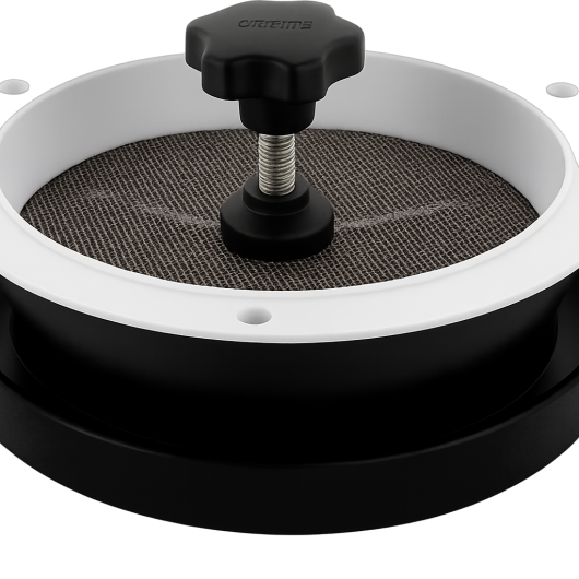 VETUS Dartagnan Noir | Aérateur passif champignon inox pour van, camping‑car & bateau | molette centrale
