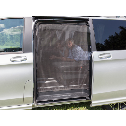Moustiquaire Classe V Marco Polo Brandrup - protection anti-insectes porte coulissante - fermée