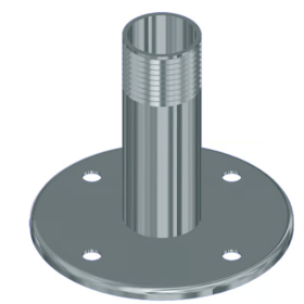 Embase de fixation 1" BANTEN pour montage sur plat pont | Accessoires antenne et VHF | Plastique