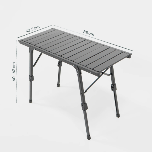 Table modulable pour van, camping‑car & CarLife Boxio | Equipements camping & van aménagé | Dimensions