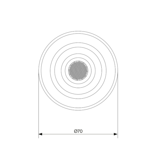 Spot encastré LED ABS CARBEST