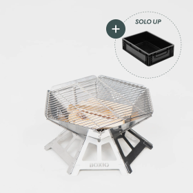 Barbecue compact au charbon Fire Boxio | Brasero pour camping, van aménagé & CarLife