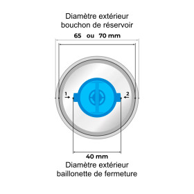 Adaptateur pour coupelle FIAMMA ALB FILTER Adaptateur de remplissage pour coupelle FIAMMA ALB FILTER Entry