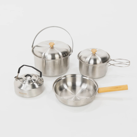 Popote de cuisine nomade Cookware de Boxio | Equipement de cuisine pour van aménagé et camping-car