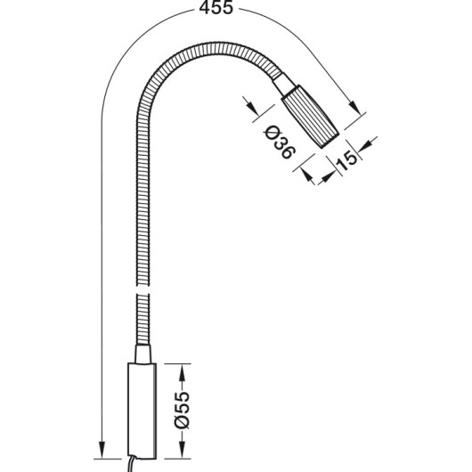HAFELE Liseuse flexible 12 / 24V