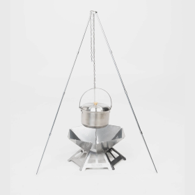 Barbecue compact au charbon Fire Pack Boxio | Brasero pour camping, van aménagé & CarLife