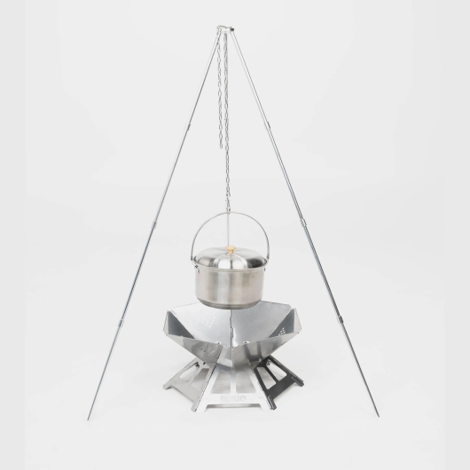 Barbecue compact au charbon Fire Pack Boxio | Brasero pour camping, van aménagé & CarLife