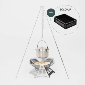 Barbecue compact au charbon Fire Pack Boxio | Brasero pour camping, van aménagé & CarLife