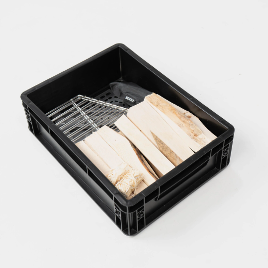 Barbecue compact au charbon Fire Pack Boxio | Brasero pour camping, van aménagé & CarLife