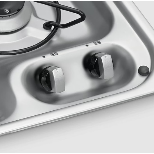 HBG 2335 Dometic | plan de cuisson gaz 2 feux à couvercle pour van, fourgon et camping-car - boutons de commande