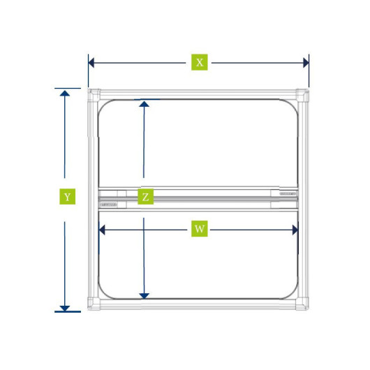 Dimensions de l'habillage Pleated Shade Lewmar