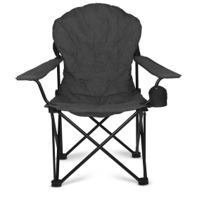 Heritage chaise de camping KAMPA – siège pliant pour camping-car, van et CarLife | vue de profil - coloris gris