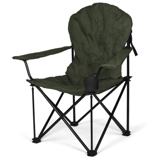 Heritage chaise de camping KAMPA – siège pliant pour camping-car, van et CarLife | vue de profil - coloris vert