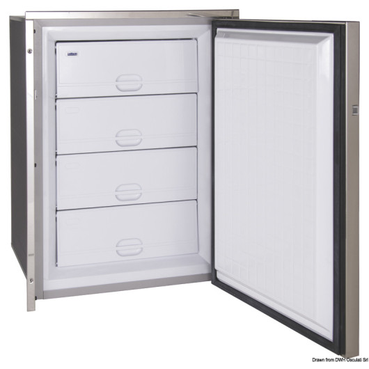Congélateur Isotherm Cruise 90 Inox Clean Touch 90 L 12/24 V | 4 tiroirs de rangement
