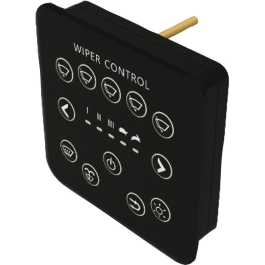 Panneau de commande 12/24V 2 / 3 moteurs d'essuie‑glaces ABS Osculati | à encastrer sur tableau de bord