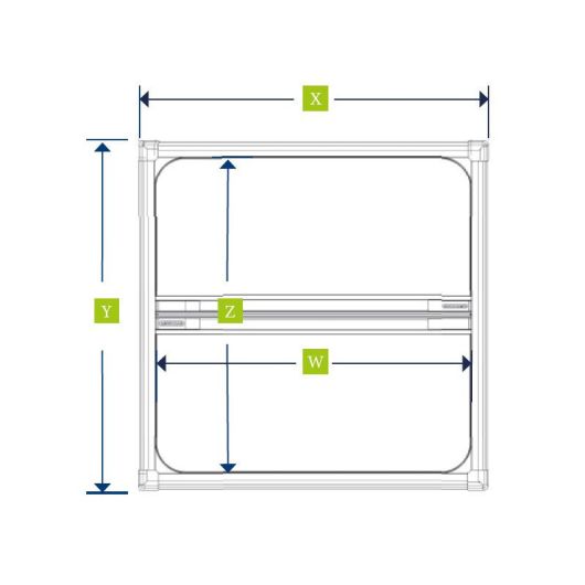 Dimensions de l'habillage Pleated Shade Lewmar