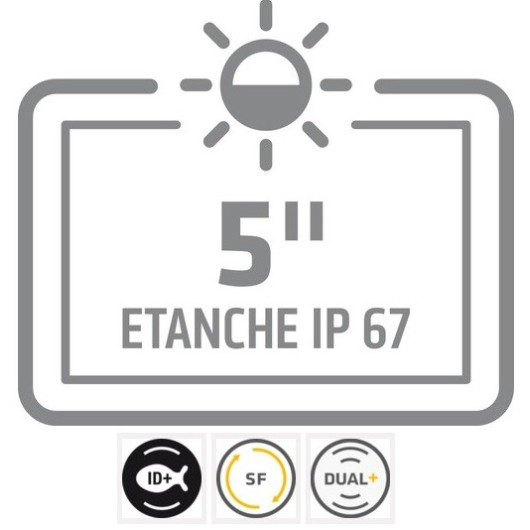 Sondeur Helix 5 G2 version DI Humminbird avec sonde TA | Sondeur Ecran Couleurs | IP67
