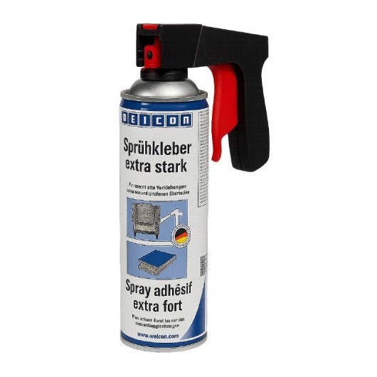 Pistolet adaptateur pour bombe de colle et peinture | Application propre et précise | avec colle néoprène en bombe Weicon