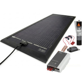 C66445 KIT panneau solaire 190 W spacial van avec régulateur MPPT R10 ENERGIE MOBILE et accessoire de montage