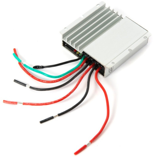 Régulateur de charge solaire EM MPPT 12-12 - poru batterie 12V en van, bateau, camping-car - R10 VASP - vue de dessous