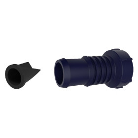 Embout droit pour tuyau de  25  et 28 mm avec clapet anti‑retour Attwood | pompe de cale de bateau