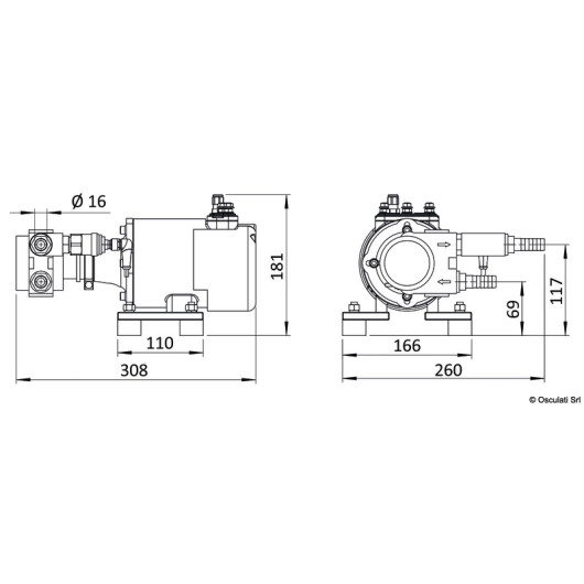 Dessalinisateur Schenker Qube 65 | 65 L/h | 12 V / 24 V | dimensions pompe