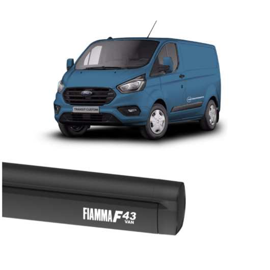 Kit Store Transit Custom F43Van + adaptateurs de fixation Fiamma | véhicule + store