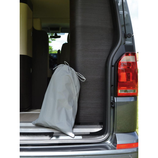Sas arrière hayon Trafic / Primastar / Talento / Vivaro H1 - Spacecamp CLAIRVAL - dans housse de rangement dans le van