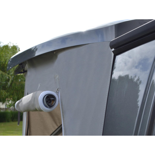 Sas arrière hayon Trafic / Primastar / Talento / Vivaro H1 - Spacecamp CLAIRVAL - fenêtre arrière roulée