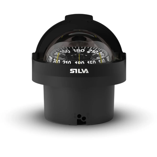 Compas Silva 100 pour voilier et bateau moteur | Compas encastré plat-pont horizontal | De face