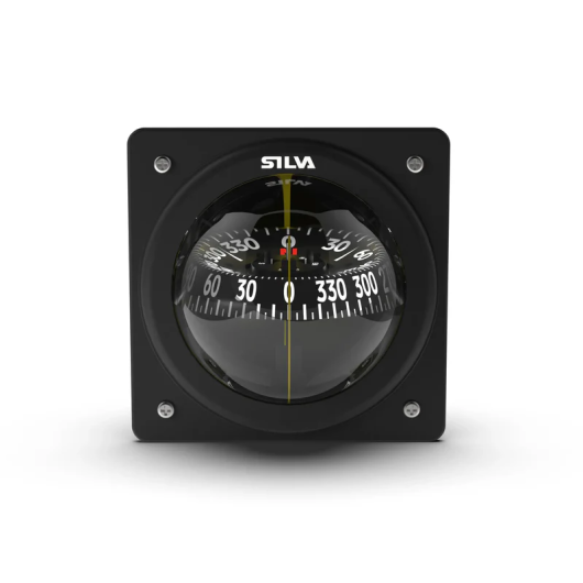 Compas Silva 70 P pour bateau moteur et voile | Compas encastrés de cloison vertical | De face
