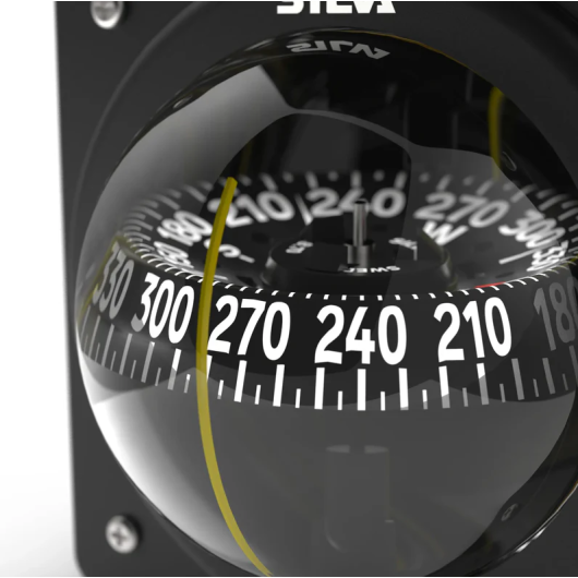Compas Silva 100 P pour voilier et bateau moteur | Compas encastrés de cloison vertical | Graduation