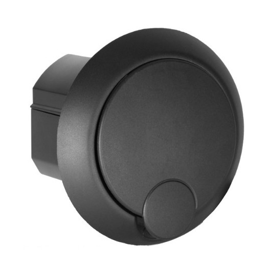 prise électrique de carrosserie FAP Orus line noir mat vue face et côté