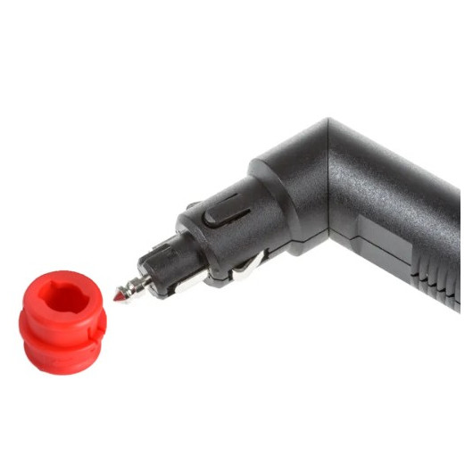 Prise allume-cigare avec sortie USB C 60W - PC - QC - PROCAR, vue sans bague d'adaptation.